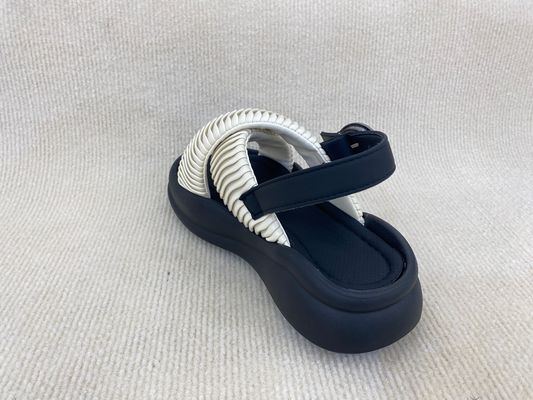 White Women Fashion Flip Flops With Flat Heel