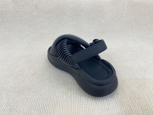 Flat Heel Women Black Flip Flops For Beach Pool Summer Black Platform Flip Flops
